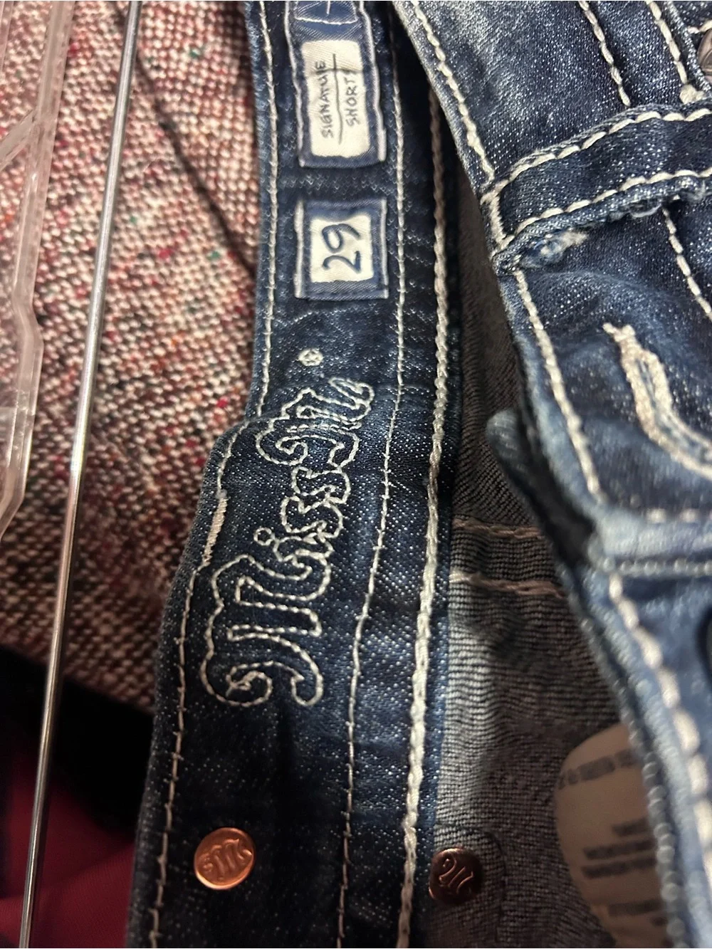 Miss Me Studded Jeans Shorts